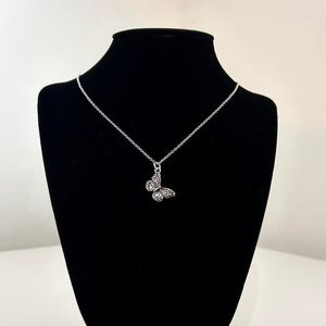 Silver Butterfly Necklace